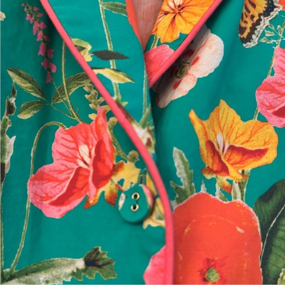 Cara Cara Garden Green Madison Tie Romper, Size S - Picture 8 of 10